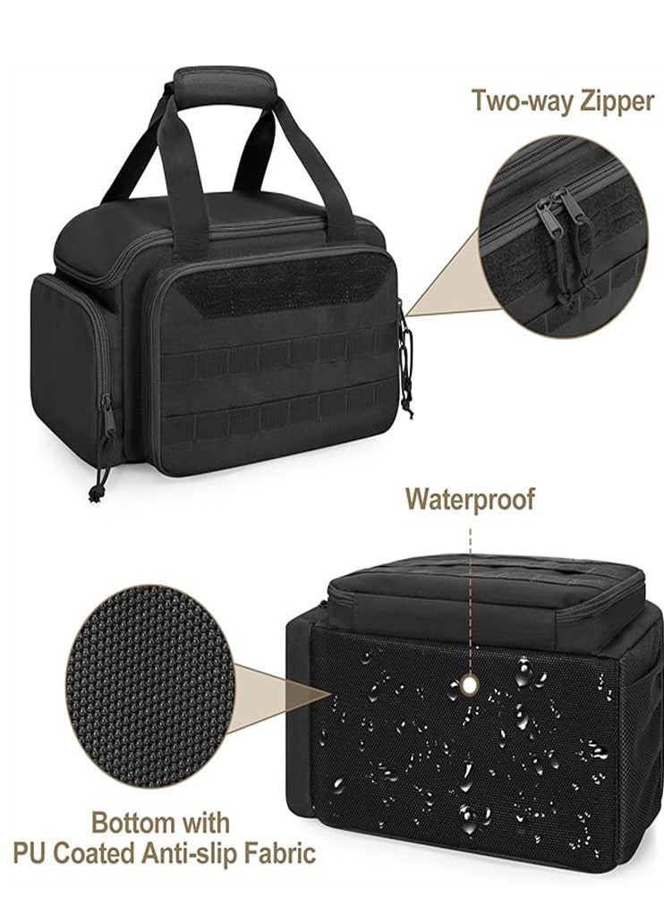 Tool Bag with Anti-friction Bottom, Men's Hand Tool Storage Bag, Electrician Tool Bag, Multi-function Work Tote Bag for Repairman, Carpenter, Craftsman Home Storage, Black  - Image 4