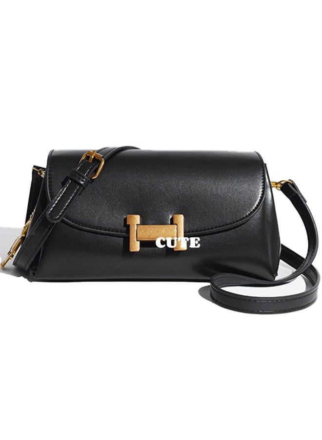 Sanxiner Crossbody Bags for Women,Vegan Leather Shoulder Handbags,Designer Cross Body Purses for Women with Adjustable Strap, Black - Image 1