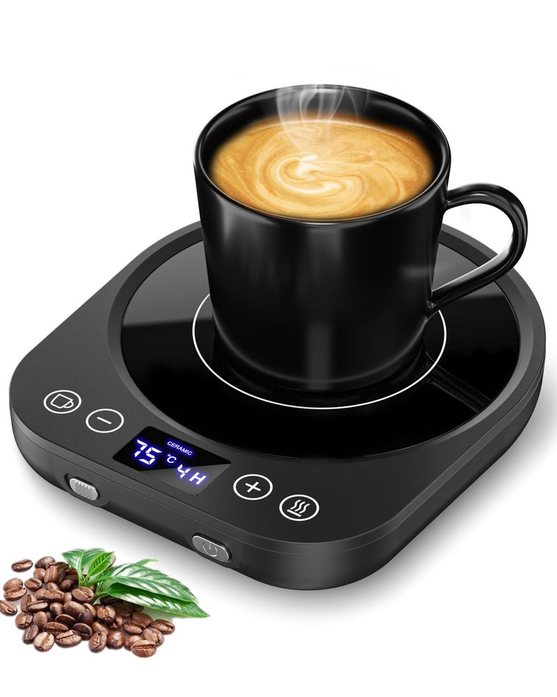 Coffee Mug Warmer Smart Cup Warmer with Gravity Sensor 9 Temperature Settings 19H Timing 4H Auto Shut Off Cup Warmer for Heating Coffee Tea Milk Coco Candle