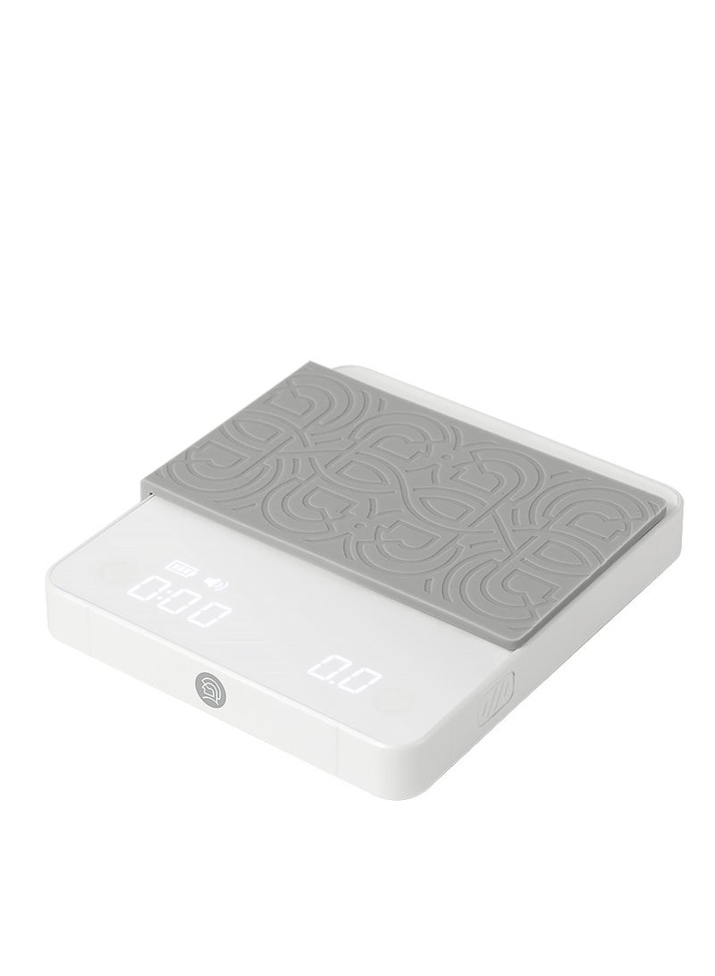 زيروهيرو ميزان القهوة الصغير من زيرو هيرو - مادة PC/ABS/سيليكا جيل - نطاق الوزن من 0.2 جرام إلى 2000 جرام - باللون الأسود/الأبيض - Image 1