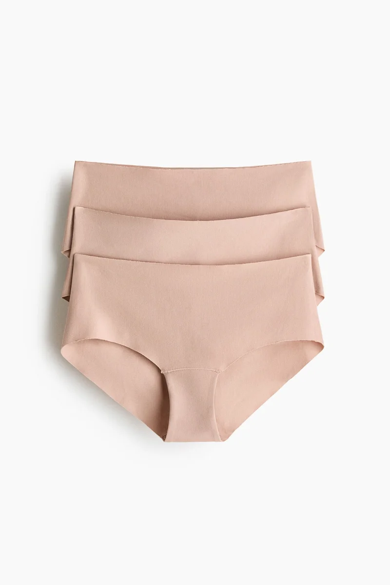 H&M 3-pack invisible cotton hipster briefs