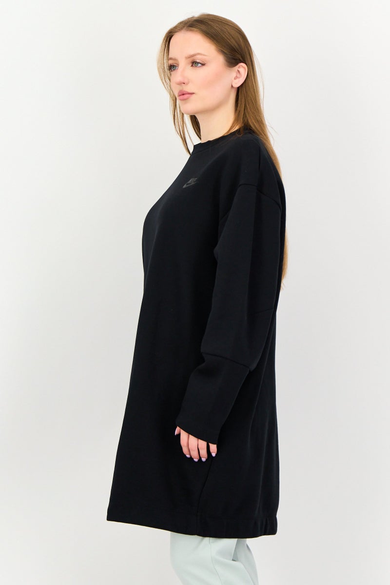 Nike Women Sportswear Fit Long Sleeve Outdoor Sweatshirt, Black - Image 2