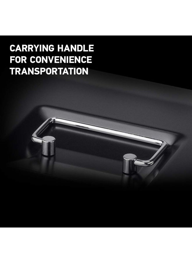 SentrySafe Money Safe with Cash Tray and Key Lock, 3.7 x 11.8 x 9.3 in, Black