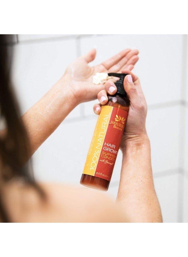 Nourish Beaute Nourish Beaute Hair Growth Conditioner - All Natural with DHT Blockers, Biotin, Botanicals - All Hair Types, Hair Regrowth & Thickening, Hair Loss Treatment for Men & Women, No Minoxidil or Drugs  - Image 4