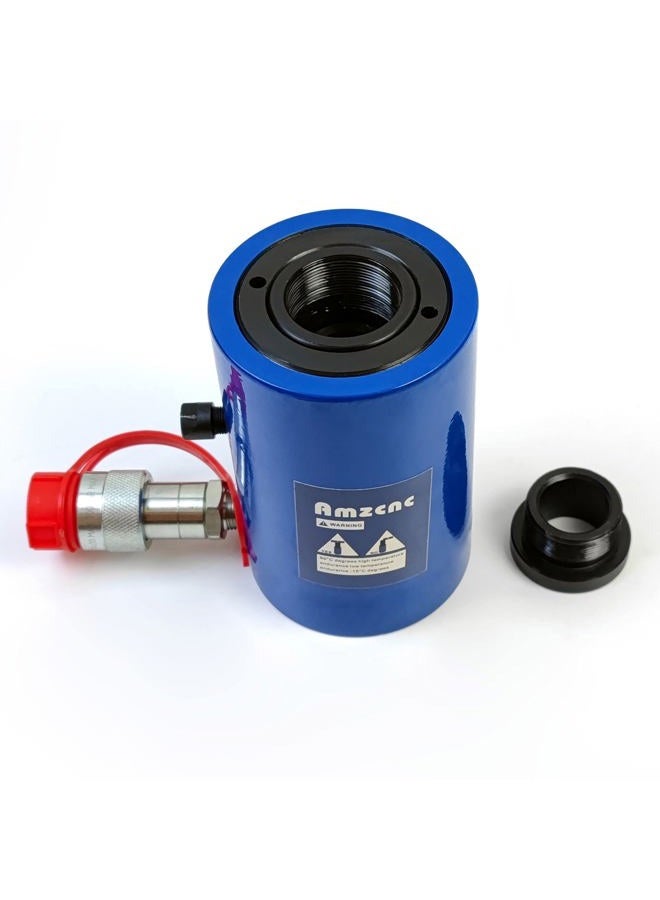 AMZCNC 30T Hydraulic Cylinder Jack Hollow Single Acting Hydraulic Ram Cylinder 2"(50mm) Hollow Hydraulic Lifting Cylinders - Image 5