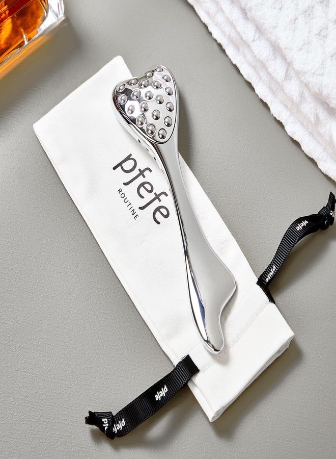 pfefe Stainless Steel Gua Sha & Face Roller, 3-in-1 Dolphin Facial Roller for Esthetician Supplies Women Gift, Skin Care Tool for Puffiness, Wrinkles, Dark Circles (1 Pc) - Image 5