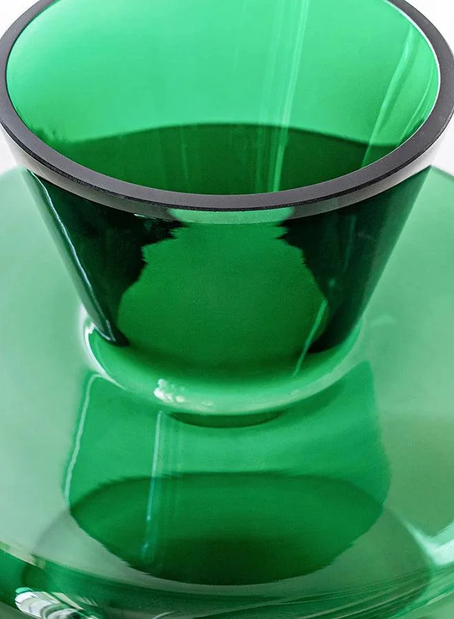 KNOT HOME Verdell Storms Contemporary Green Haven Vase Knot Home Designer Accessory for Bedroom Living Dining Room Office Area Décor