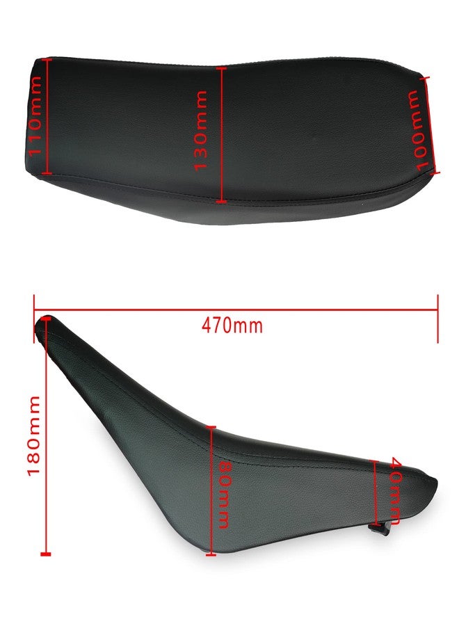 CLEO Plastics Kit with Seat, XR50 CRF50 Plastic Kit Fenders Fairings Replacement Plastic with Tall Flat Seat(black) - Image 3