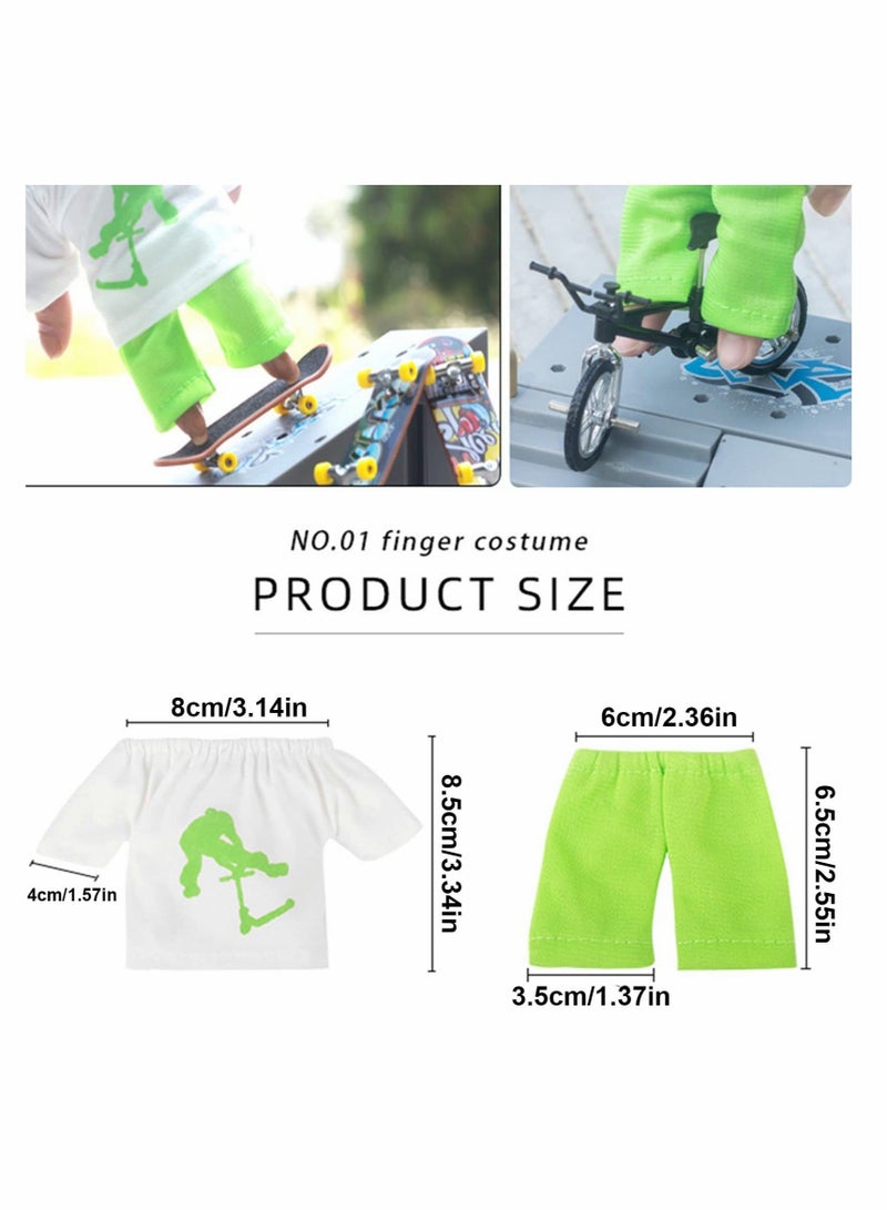 كابتن تيك 18 Pieces Mini Finger Toys Set Skateboards for Kids Bikes Tiny Swing Board with Replacement Wheels and Tools Fingertip Movement Party Favors Ages 6 up - Image 2