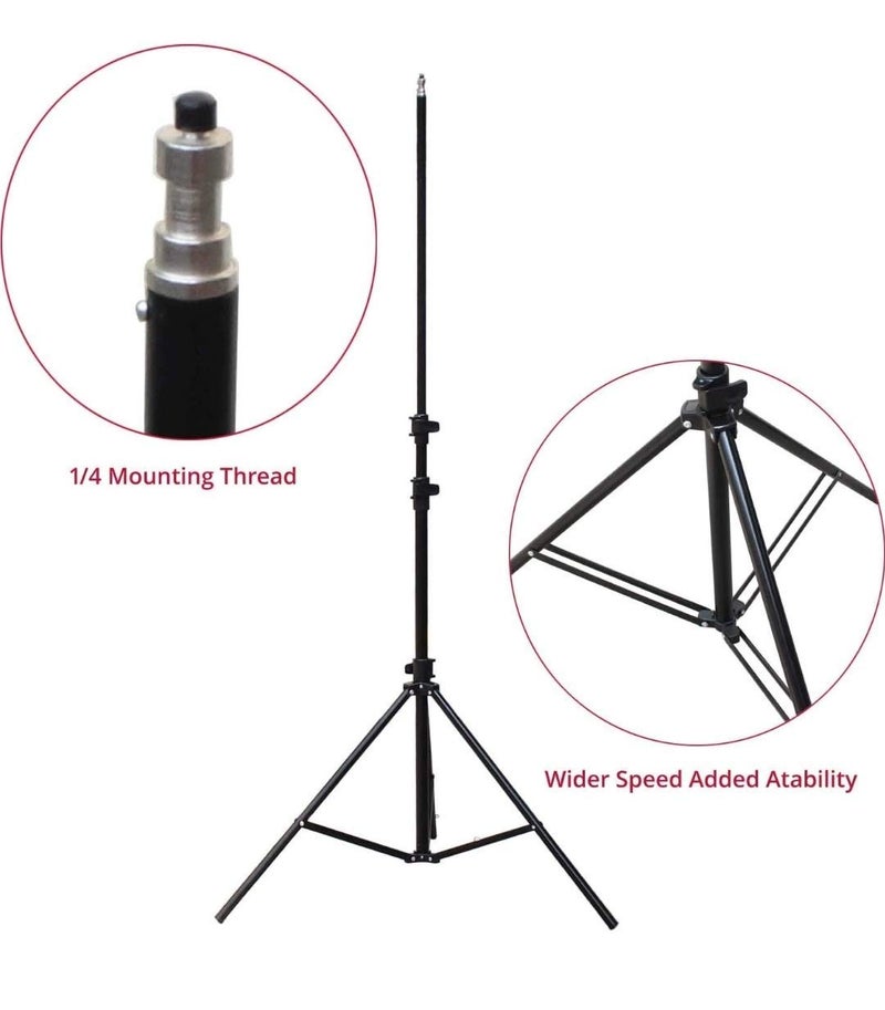 VTS B4 Led Continuous Light Kit with B4 Led Light + 9ft Stand + Umbrella + Clamp + Kit Carry Bag for Photo and Videography, Studio 480 watt (Pack of 2) - Image 3
