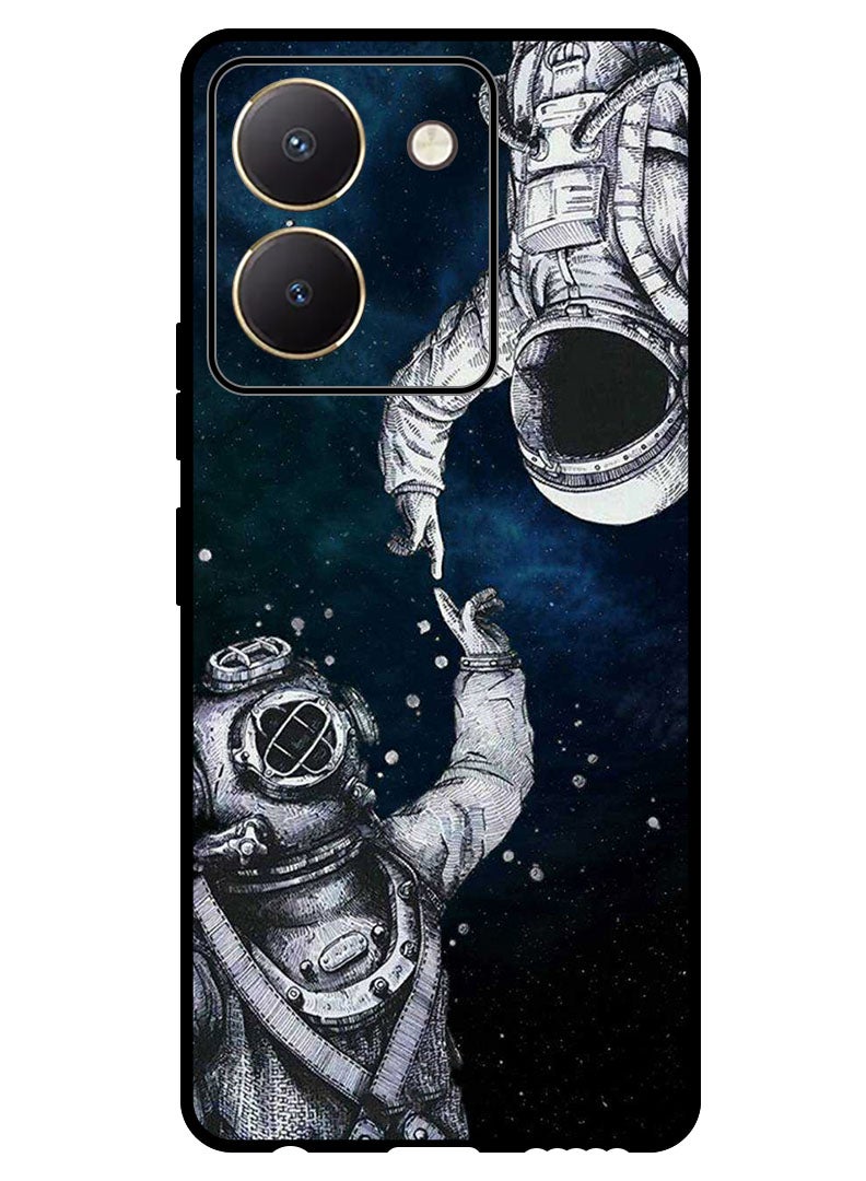 Theodor Protective Case Anti Scratch Shock Proof Bumper Cover For Vivo Y27s Astronaut And Diver - Image 1