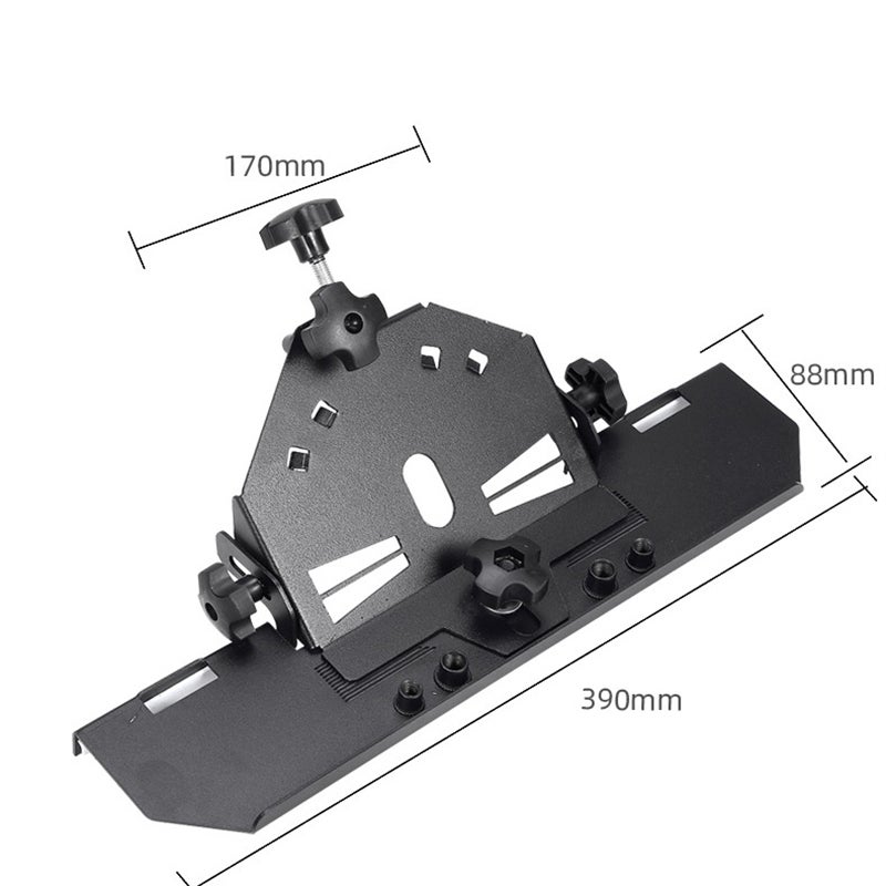 Aluminum Alloy 125 Type Angle Grinder Chamfer Bracket Screw Installation Multifunctional 45° Chamferer Utility Tool Red knob - Image 4