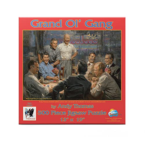 SUNSOUT INC Grand Ol Gang 500 pc Jigsaw Puzzle by Artist Andy Thomas Finished Size 13 x 19 MPN 19387 - Image 1