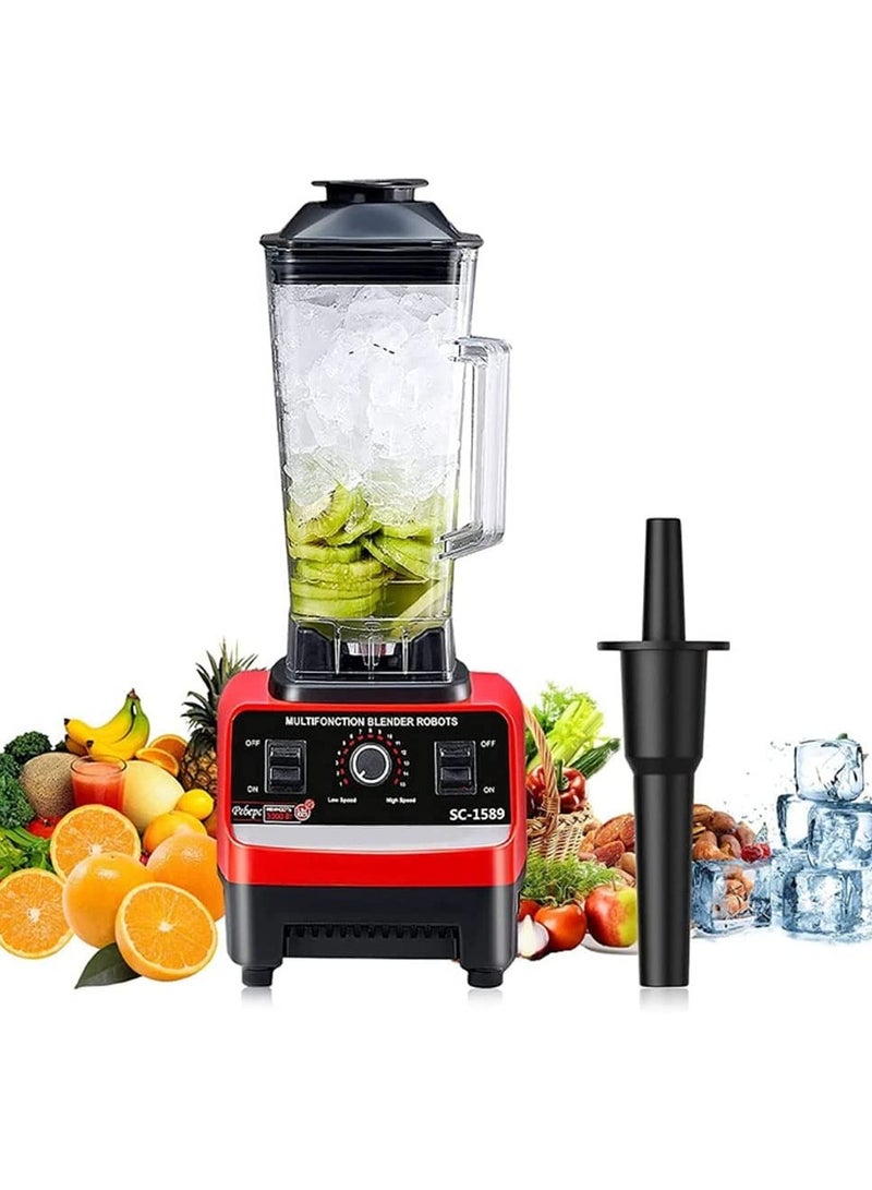 2.5L 4500 واط BPA الحرة الثقيلة خلاط خلاط عصارة كهربائية عالية السرعة منتج أغذية عصائر الجليد كسارة بلندر - Image 2