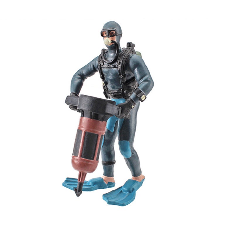 Simulated mini-diver underwater exploration survey diver scene - Image 1
