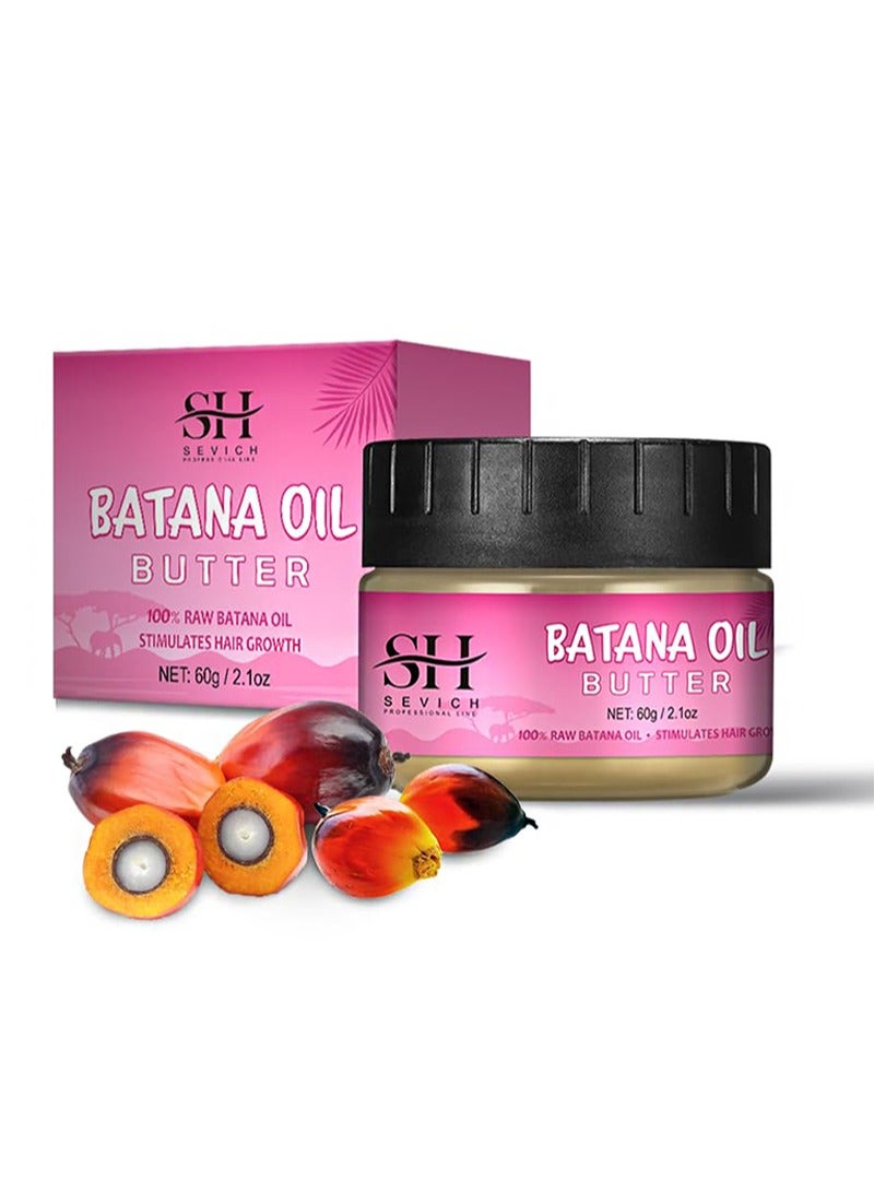 Sevich Batana Oil Butter，Hair Butter with 100% Pure Raw Batana Oil，Repair Damaged Hair, Nourishes Thin Hair Scalp Skin and Loss Hair Growth Fit（60g） - Image 1