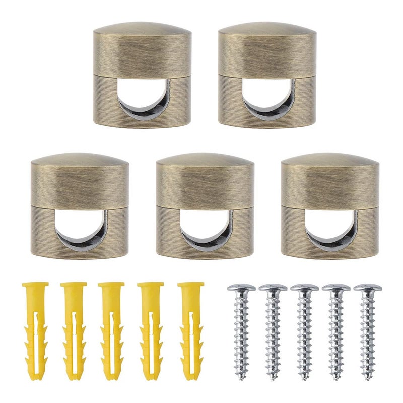 RTNLIT Swag Hook for Chandelier Ceiling Lights Cable Lamp Hook for Fabric Electrical Cord Cable Hanging Pendant Lighting FixturesBronze Pack of 5