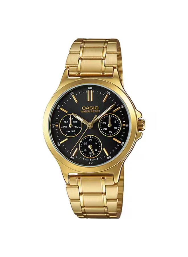 كاسيو Women's Stainless Steel Analog Watch LTP-V300G-1AUDF - 33.2 mm