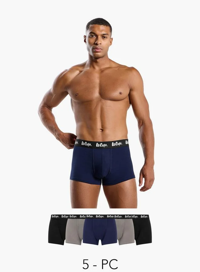 Set of 5 - Lee Cooper Trunk Briefs with Elasticated Waistband