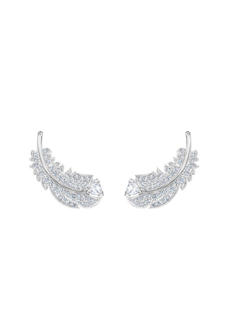 Lightweight Feather Piercing Earrings for Women  - Image 1