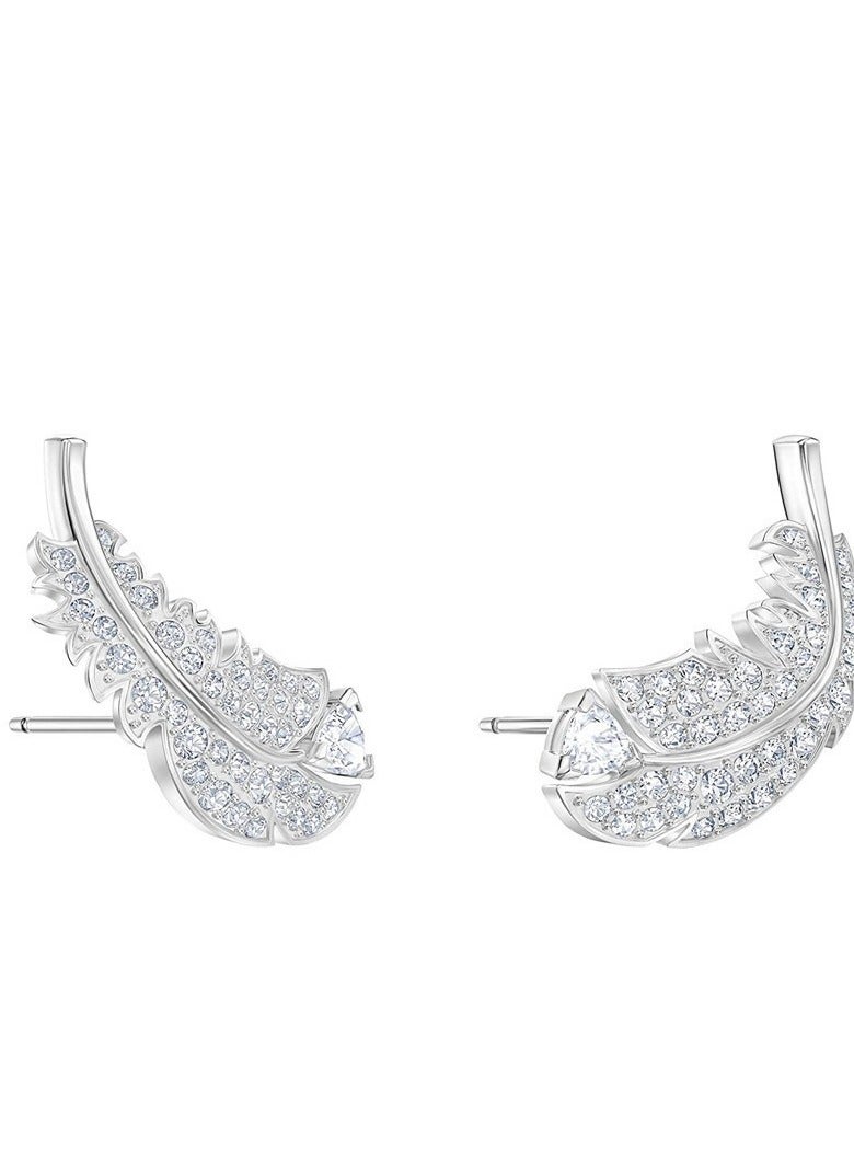 Lightweight Feather Piercing Earrings for Women  - Image 3
