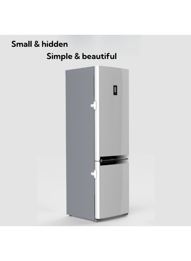 NOVOLAN Child Safety Fridge Locks, Safety Refrigerator Door Locks for Baby Proofing, 2-Pack, No Drill Adhesive Installation, Prevent Cats and Kids from Opening, Sleek Design for Modern Kitchens - Image 3