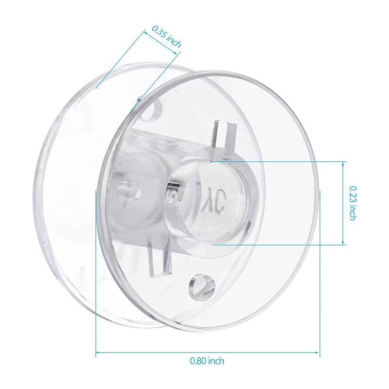Eoehro 50 Pcs bobbins for Sewing Machine- Eoehro, Sa156 Bobbins, Bobbins Class 15, Sewing Accessories, Plastic Bobbin with Case(2 Box) - Image 4