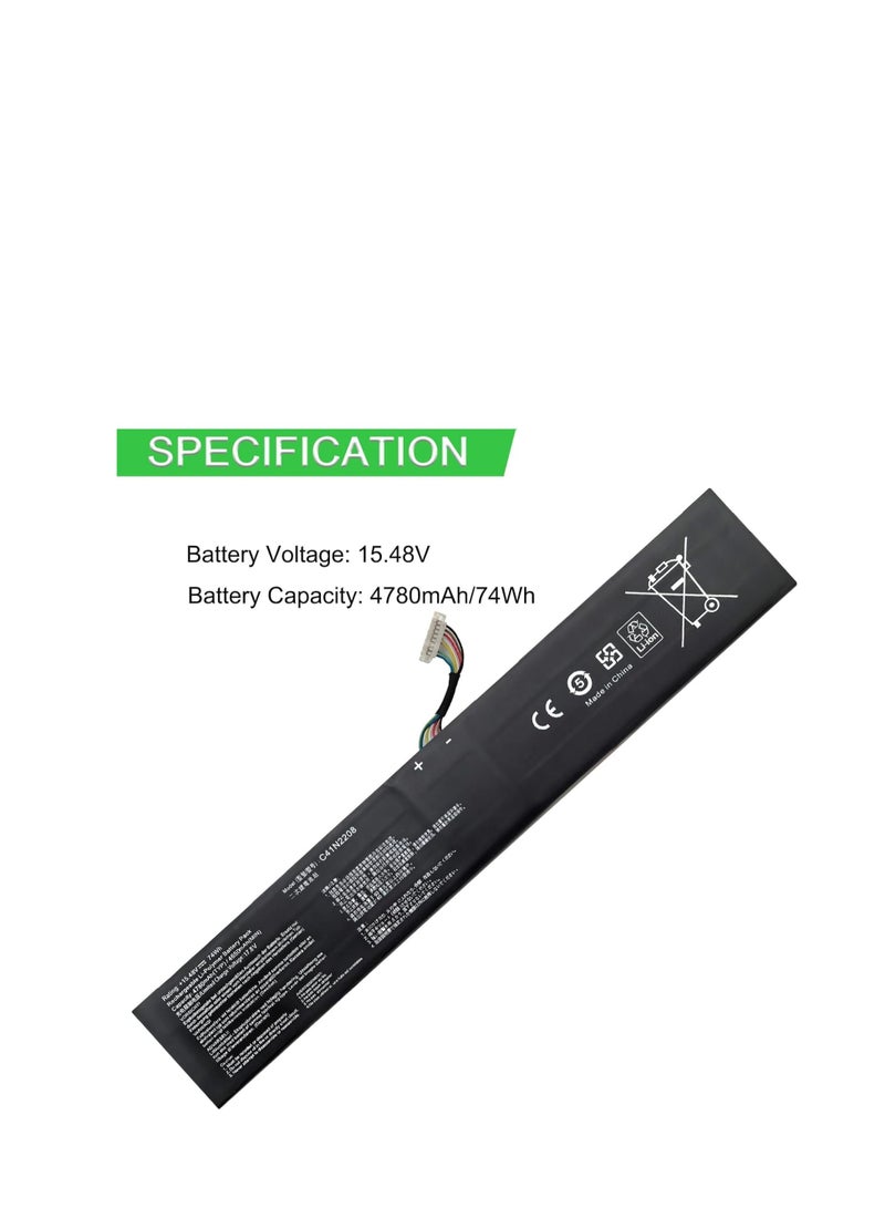 Terabyte C41N2208 Gaming Console Battery Compatible for for Asus ROG Ally (2023) RC71L - Image 2