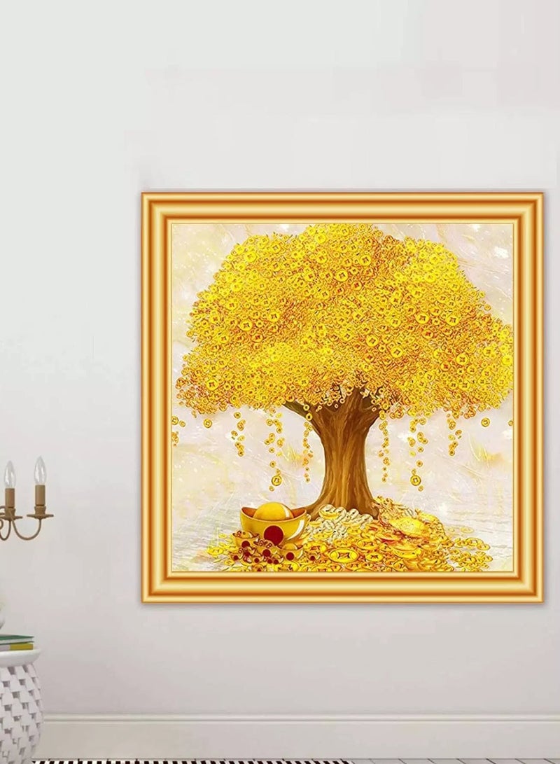 Golden Tree Print Diamond Painting Without Frame - Image 5