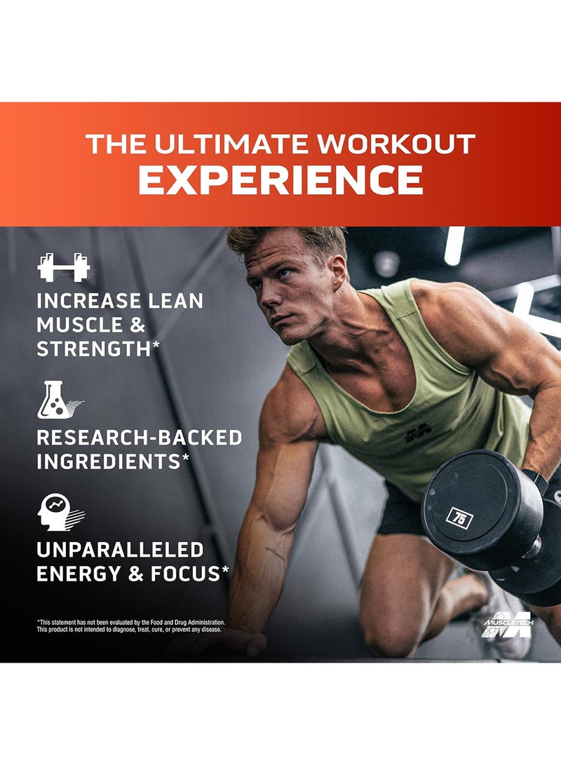 MuscleTech Vapor X5 Pre-Workout Explosive Energy & Performance, Research-Backed Key Ingredients | Increase Strength & Lean Muscle - 3.2g Beta-Alanine - 3g Creatine Monohydrate - 2.5g Betaine - 1.5g Nitrosigine - Blue Razz Freeze Natural & Artificial Flavors - Dietary Supplement - Net Wt 9.40 oz (266g) - Image 4