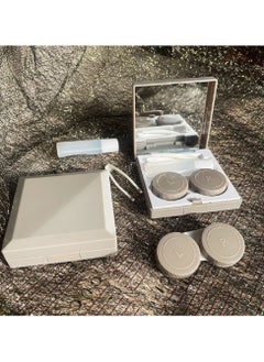 Generic New contact lens companion case，Simple cool color system，Contact lens case，Monochrome care storage box  - Image 2