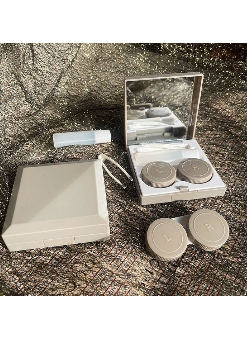 Generic New contact lens companion case，Simple cool color system，Contact lens case，Monochrome care storage box  - Image 2