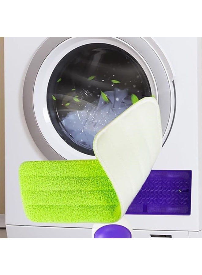 Microfiber Mop Floor Cleaning Flat Mop, Mop Cloth, Comes With 2 Reusable and Washable Mop Pads, Suitable for Wet Mopping and Vacuum Cleaning of Hardwood Floors, Vinyl Floors and Tile Floors. - Image 1