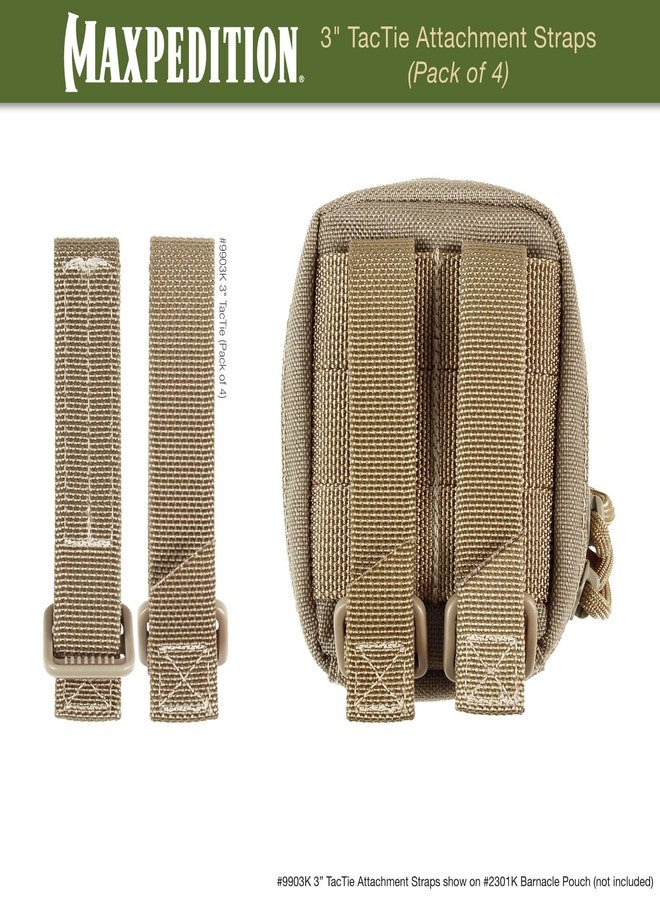Maxpedition Hard-Use Gear 9006342-SSI Maxpedition 3 Inch TacTie Khaki 4 Pack - multi, N/A - Image 3