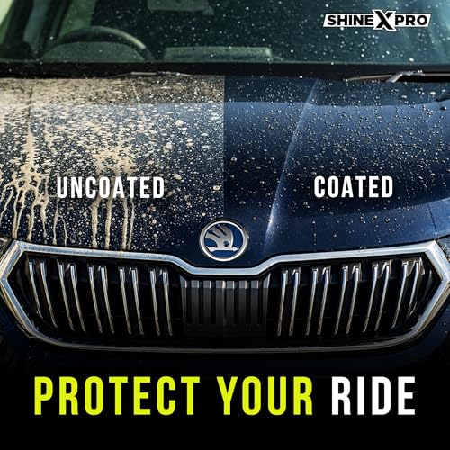 ShineXPro Graphene Coating for Car 250 ml - Easy to Apply Hydrophobic Spray with Extreme Gloss, Slickness & UV Protection - DIY Graphene Coating more durable than Car Polish, Wax & Ceramic Coating - Image 4