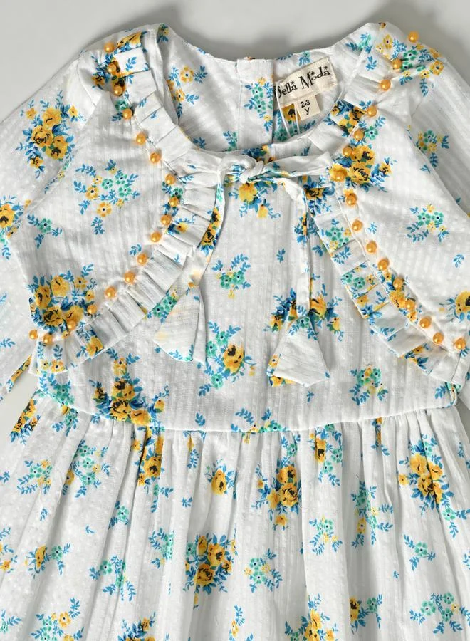 BELLA MODA Floral Ruffle Babydoll Dress