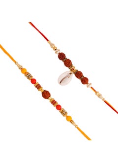 VOYLLA VOYLLA Set Of Two Spirtiual Rakhi With Roli Chawal Pack -Rakhi For Brother  - Image 4