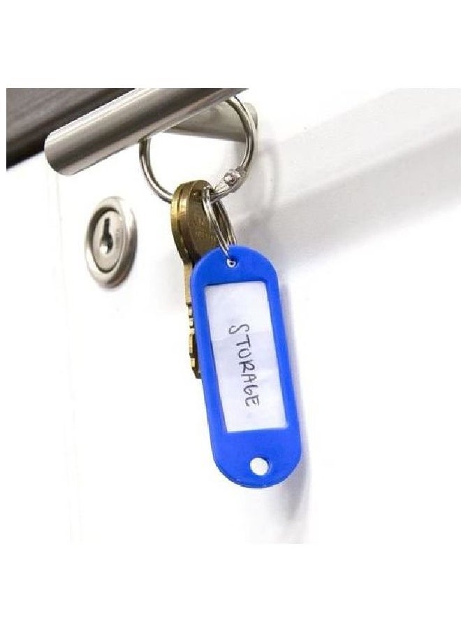 Generic - Plastic Key Tags, Label Window With Rotating Split Ring, Key (10PCS) - Image 1