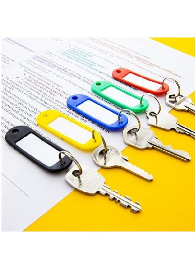 Generic - Plastic Key Tags, Label Window With Rotating Split Ring, Key (10PCS) - Image 1