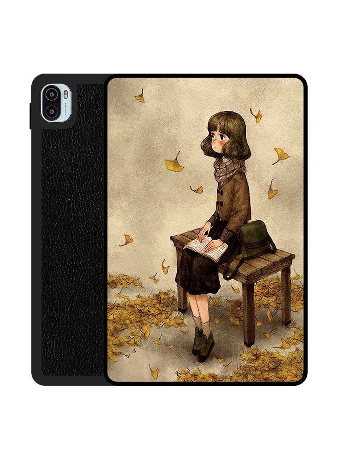 Theodor Protective Flip Case Cover For Xiaomi Pad 5/ Pad 5 Pro Girl Reading Book - Image 1