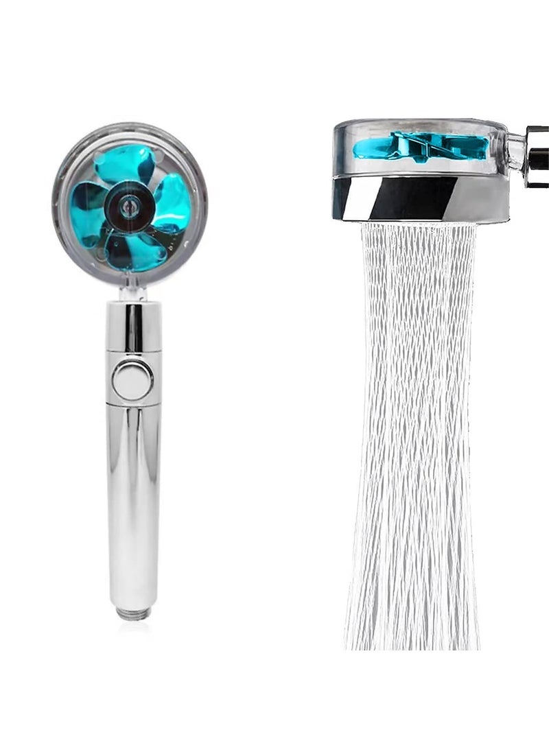 Tusig Tusig Handheld Shower Head High PowerPressure Turbo Fan Shower Head with Filter and Pause Switch Easy Install Turbocharged Shower Head 360 Degrees Rotating MULTICOLOR  - Image 1