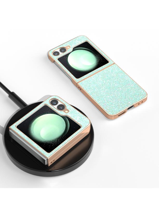 اس-توب جراب لهاتف Samsung Galaxy Z Flip6 بإطار مطلي بالكهرباء لامع ملون - Image 2