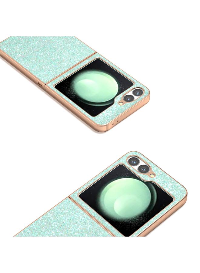 اس-توب جراب لهاتف Samsung Galaxy Z Flip6 بإطار مطلي بالكهرباء لامع ملون - Image 3