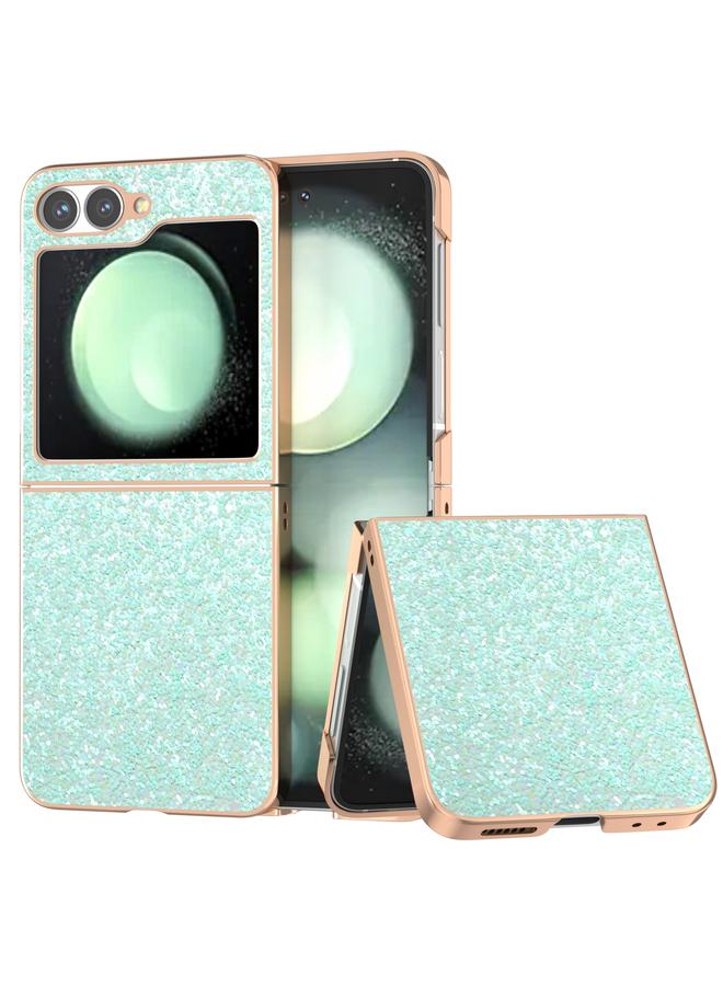 اس-توب جراب لهاتف Samsung Galaxy Z Flip6 بإطار مطلي بالكهرباء لامع ملون - Image 1