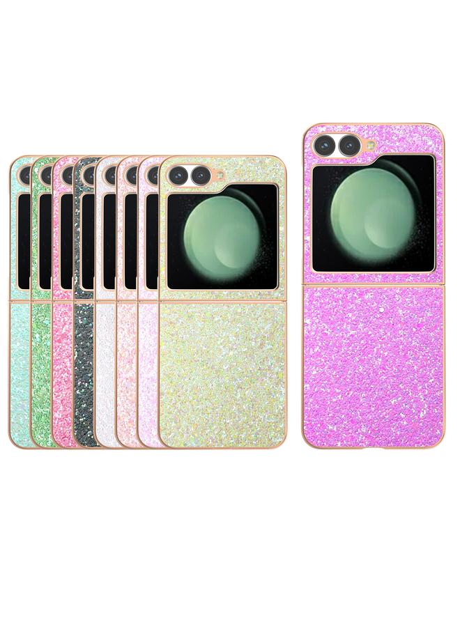 اس-توب جراب لهاتف Samsung Galaxy Z Flip6 بإطار مطلي بالكهرباء لامع ملون - Image 5