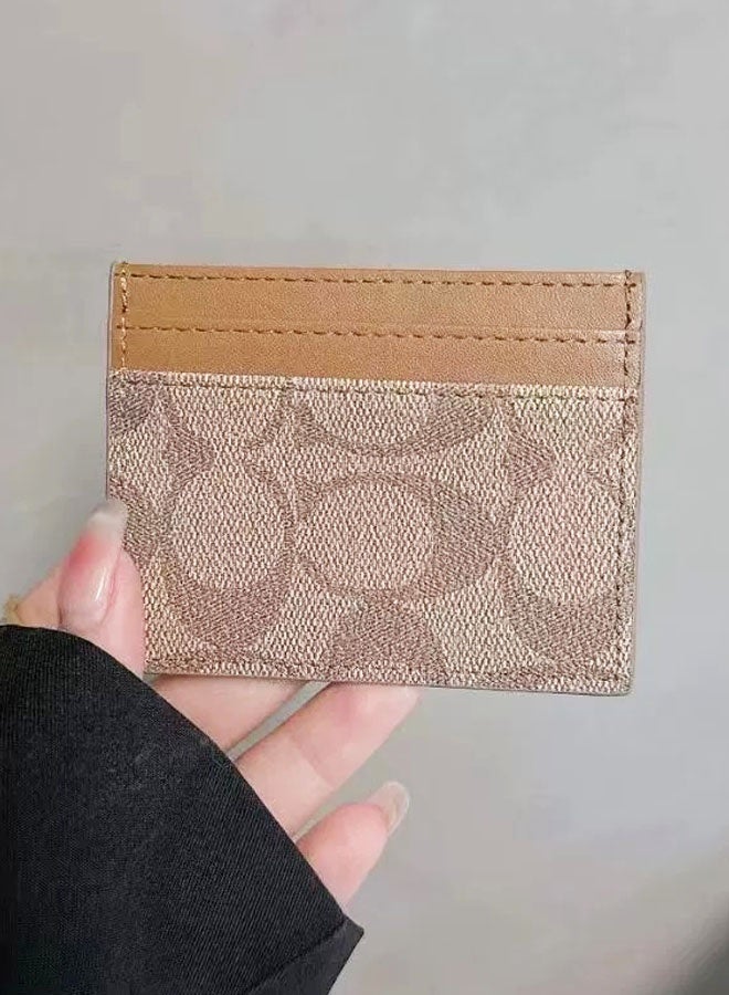 coachoutlet Exquisite high-end accordion card holder, ultra-thin, anti-demagnetization, multiple card slots, business card holder, portable ID organizer, suitable for both men and women - Image 3