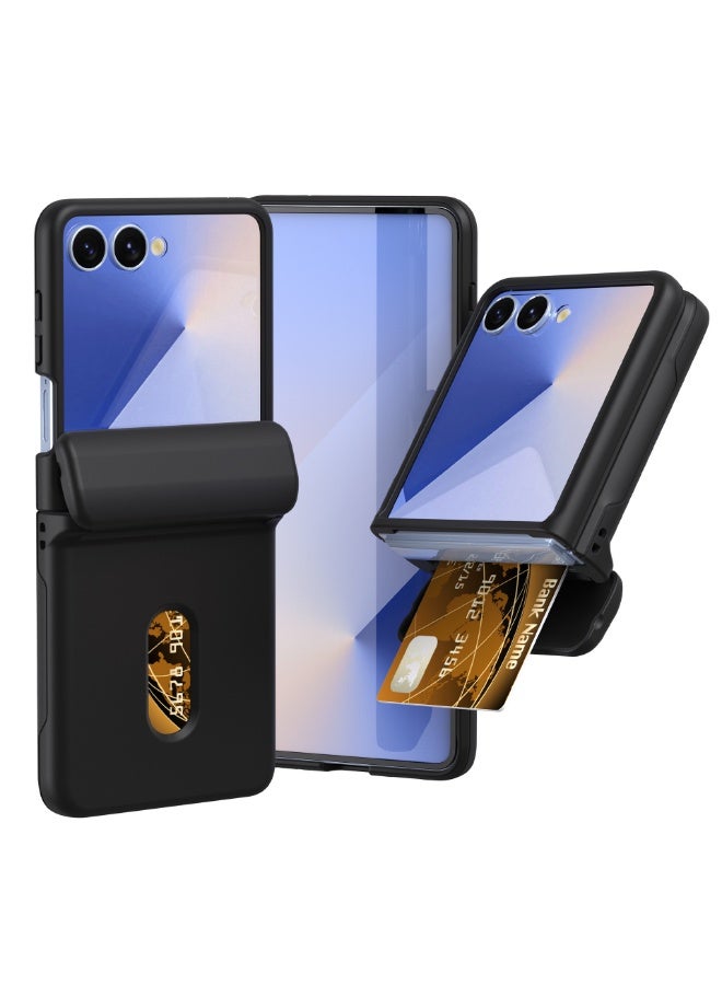 general for Samsung Galaxy Z flip 6/ Z FLIP 7 FE Shockproof Wallet Card Holder HARD Case Cover - Image 1