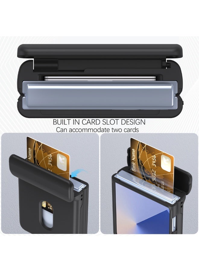 general for Samsung Galaxy Z flip 6/ Z FLIP 7 FE Shockproof Wallet Card Holder HARD Case Cover - Image 3