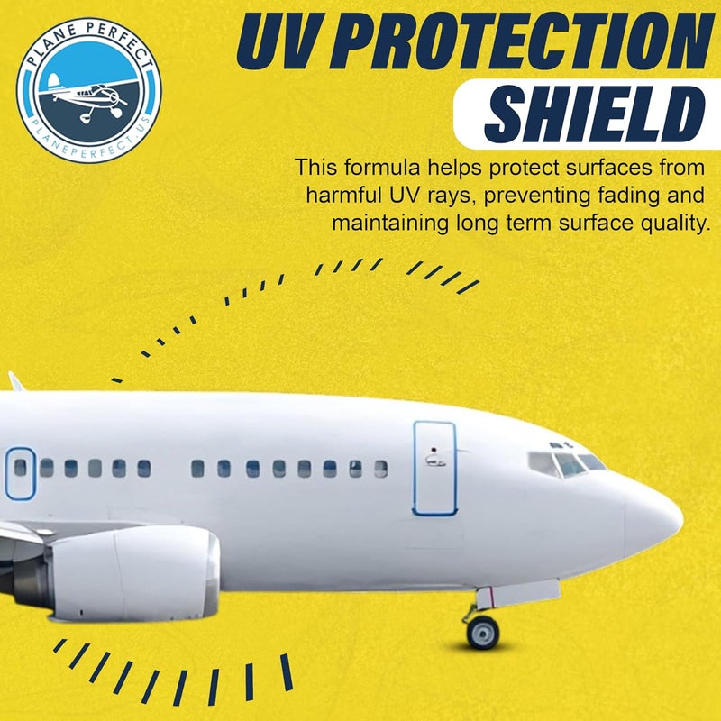 Plane Perfect Wing Wipe Quick Detail Spray Sealant - 16 Oz, Ultimate UV Protection Hydrophobic Plane & Car Wax Spray, Aviation Grade Quick Detailer Spray for Airplane, Car, RV, Motorcycle & Boat - Image 5
