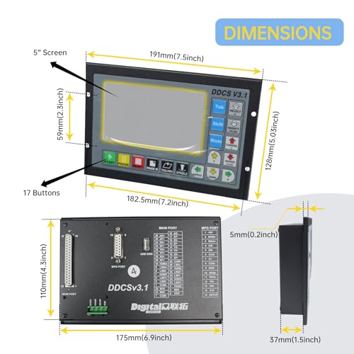 CNCTOPBAOS 4 Axis CNC Motion Controller System,DDCSV3.1 Offline Stand Alone PLC,Servo Stepper Motor Driver Controller for CNC Router Lathe Milling Engraving Machine - Image 2
